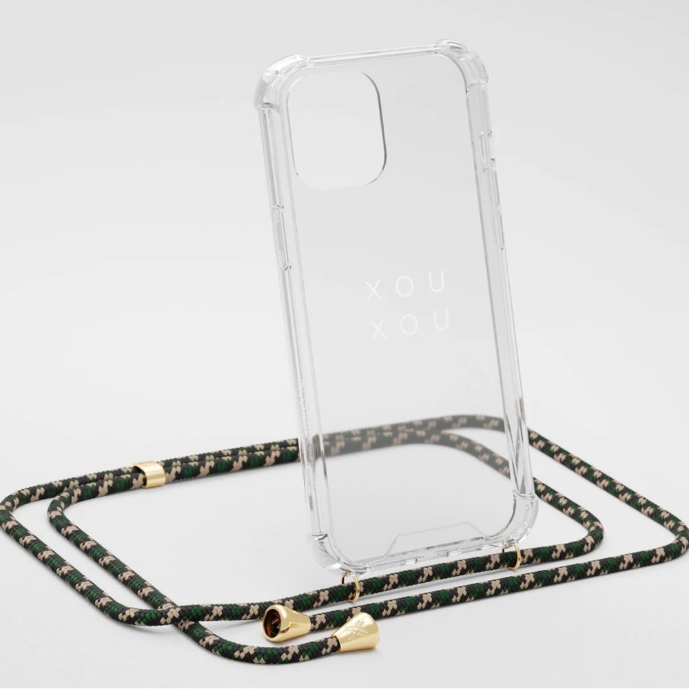 Xouxou Berlin Green Necklace iPhone X / Xs Crossbody phone case